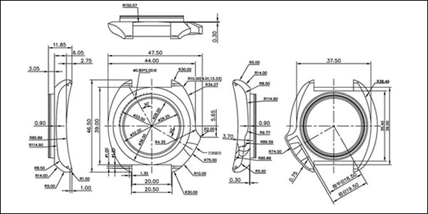 Watch Technical Drawings