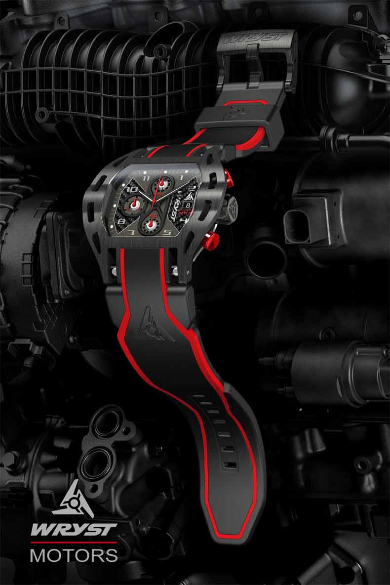 Motorsport and Formula 1 inspired watch design collection Wryst MOTORS